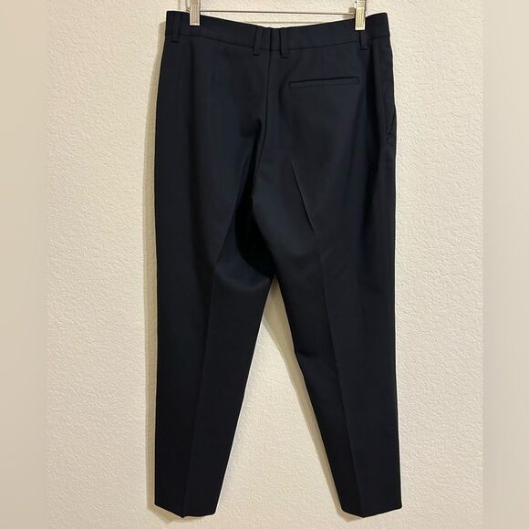 Prada Stretch Wool Trousers with Sailor Button Detail in Black, Size 44 (US 8) - Picture 3 of 11